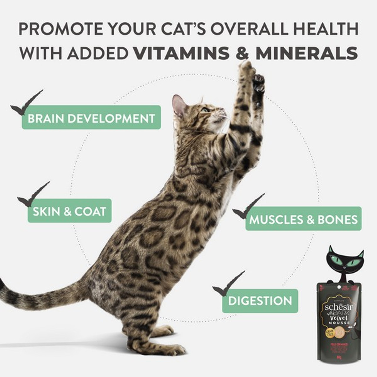 Schesir After Dark Velvet Adult Cat | Chicken & Beef | 80g