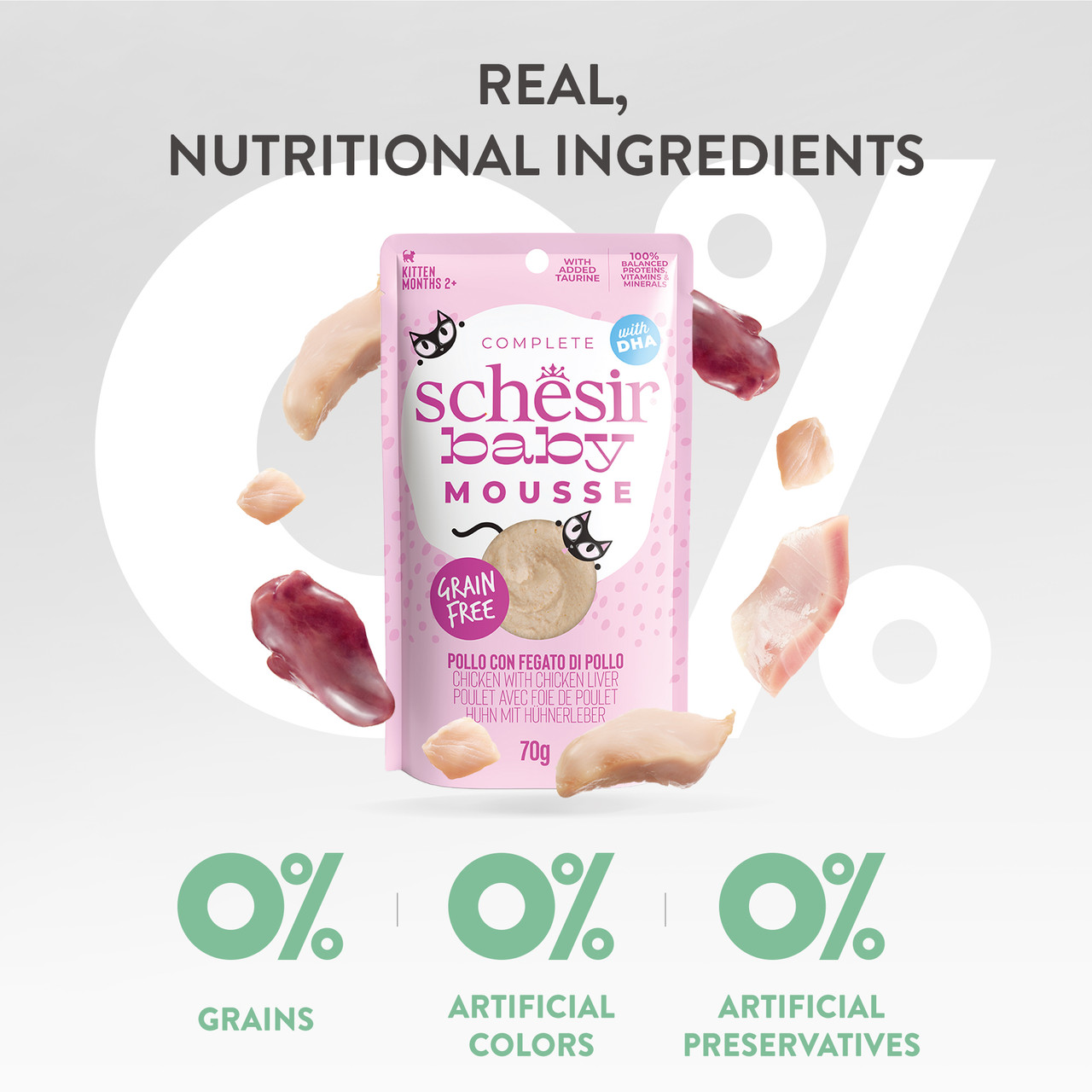 Schesir Baby Mousse | Kitten | Chicken | 70g - Image 6